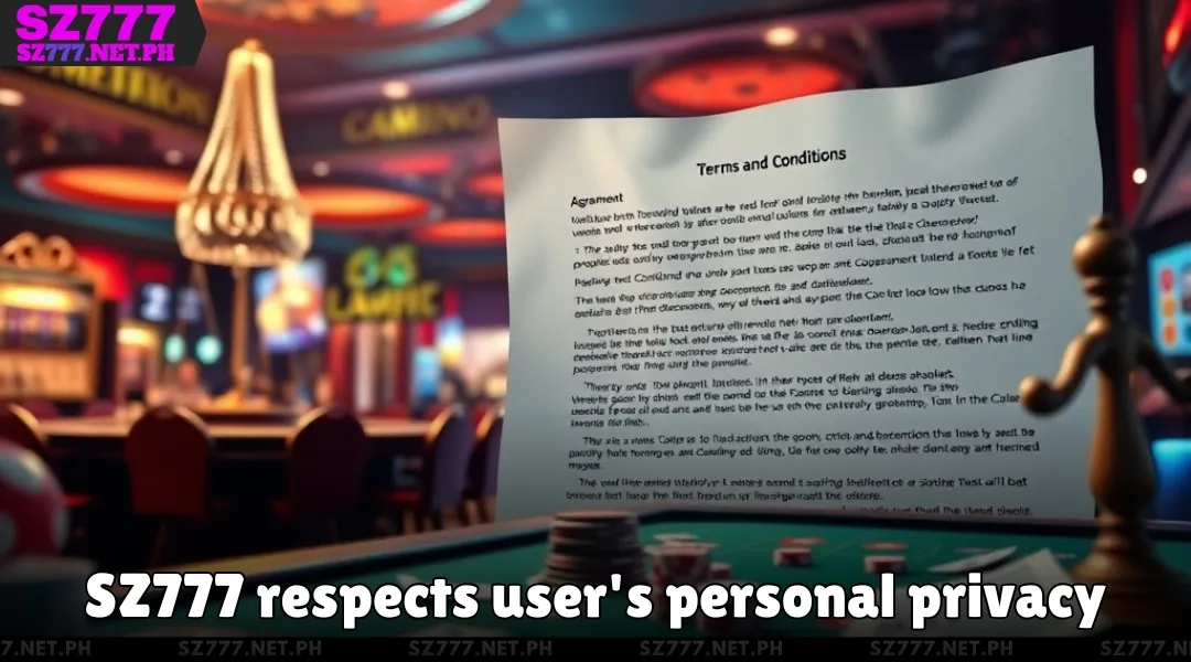 SZ777 respects user's personal privacy